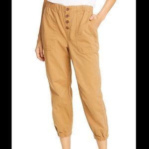 free people brown cadet joggers